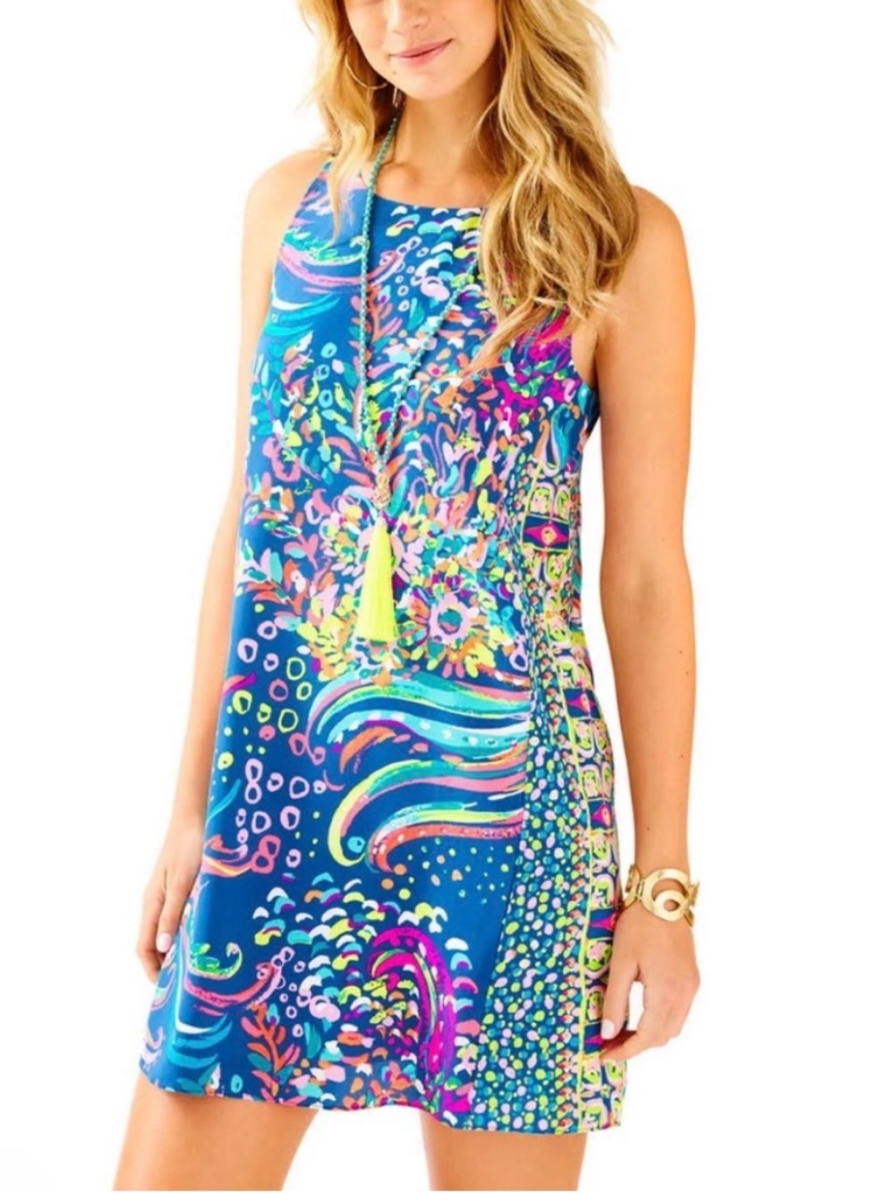 Jackie Silk Dress Beach Loot